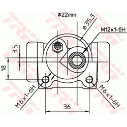 Cylindre de roue Pour Renault 21 7701035468 7701039391
