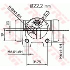 Cylindre de roue Pour Peugeot Renault 5 11 Citroën 440248 7701024266 7901440248