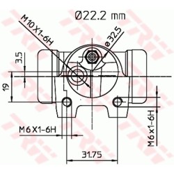 Cylindre de roue Pour Peugeot Renault 5 11 Citroën 440248 7701024266 7901440248