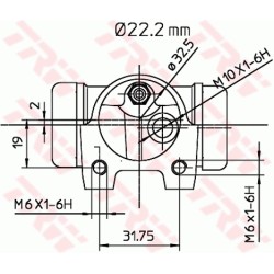 Cylindre de roue Pour Renault 21 7701032318