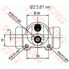 Cylindre de roue Pour Peugeot 204 304 305 II 440243