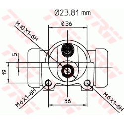 Cylindre de roue Pour Peugeot 204 304 305 II 440243