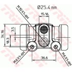 Cylindre de roue Pour Renault Opel Vauxhall 7701030155 4402883 9110883