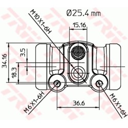 Cylindre de roue Pour Renault Opel Vauxhall 7701030155 4402883 9110883