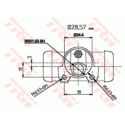 Cylindre de roue Pour Citroën 2 CV Acadiane Dyane Mehari 75492434 AYA453011A