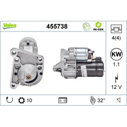 Démarreur Pour Renault Clio II Kangoo 7700100647 7711134260