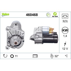 Démarreur Pour Renault Dacia Opel Volvo 7700111780 8200466763 4400331 4402118