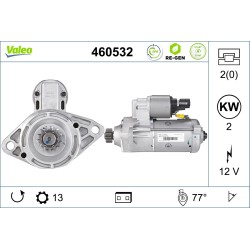 Démarreur Pour VW Audi Seat Skoda 2E911024H 02E911023Q 02E911023T 02E911023TX