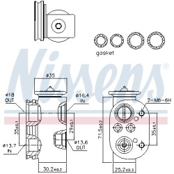 Détendeur, climatisation Pour BMW Série 1 F20 F21 2 F22, F87 F23 64119229488