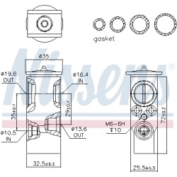 Détendeur, climatisation Pour Peugeot Fiat Toyota Citroën 6461F9 9464420480