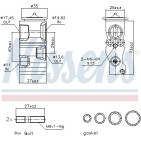 Détendeur, climatisation Pour Peugeot Citroën C3 I II - DS 1617191580 6461N0