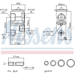 Détendeur, climatisation Pour Peugeot Citroën C3 I II - DS 1617191580 6461N0