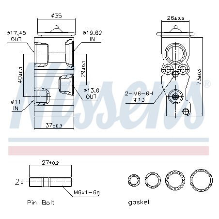 Détendeur, climatisation Pour Peugeot Citroën C3 I II - DS 1617191580 6461N0