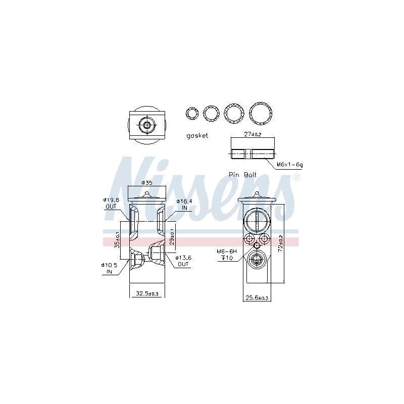 Détendeur, climatisation Pour Peugeot Renault Citroën 646194 7701046085 6461A1
