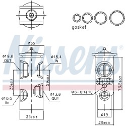 Détendeur, climatisation Pour Peugeot VW Seat Opel 6461E9 701820679D 4635199