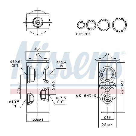 Détendeur, climatisation Pour Peugeot VW Seat Opel 6461E9 701820679D 4635199