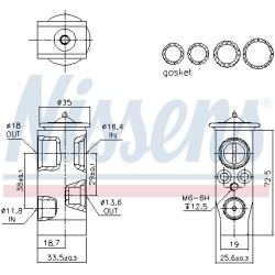 Détendeur, climatisation Pour VW Audi A3 Q2 Q3 Seat Skoda 5Q0816679B 5Q0820679