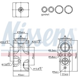 Détendeur, climatisation Pour Volvo S60 III S90 II V60 I V90 XC60 XC90 31404339