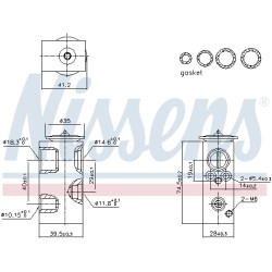 Détendeur, climatisation Pour Renault Dacia Fiat Jeep 922700511R 77368114