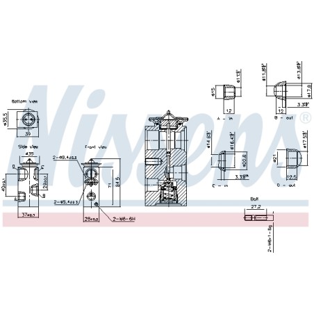 Détendeur, climatisation Pour Ford Fiesta VI 1877704 F7BH19849AA