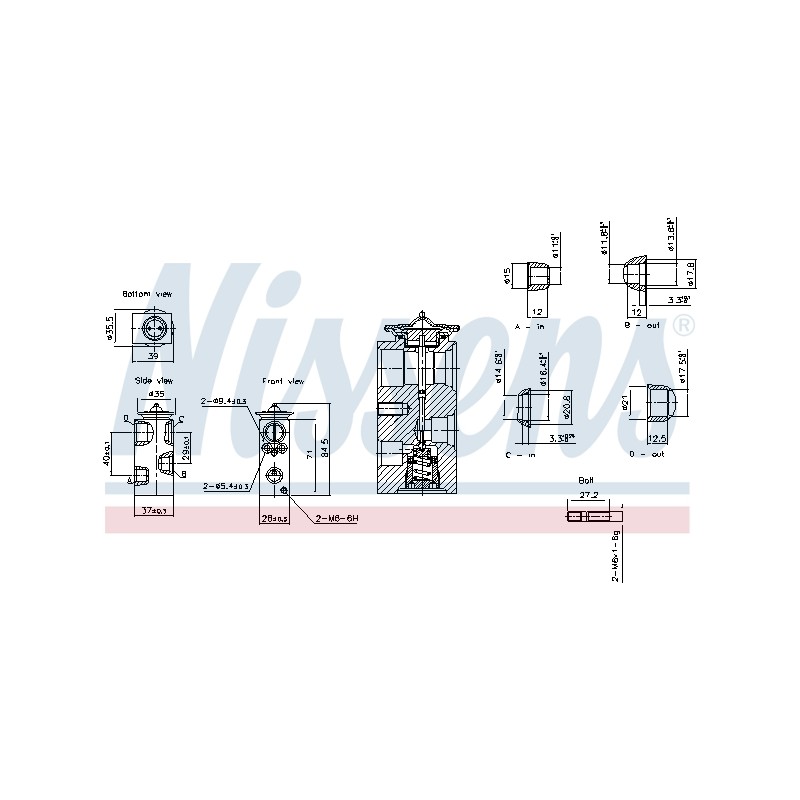 Détendeur, climatisation Pour Ford Fiesta VI 1877704 F7BH19849AA
