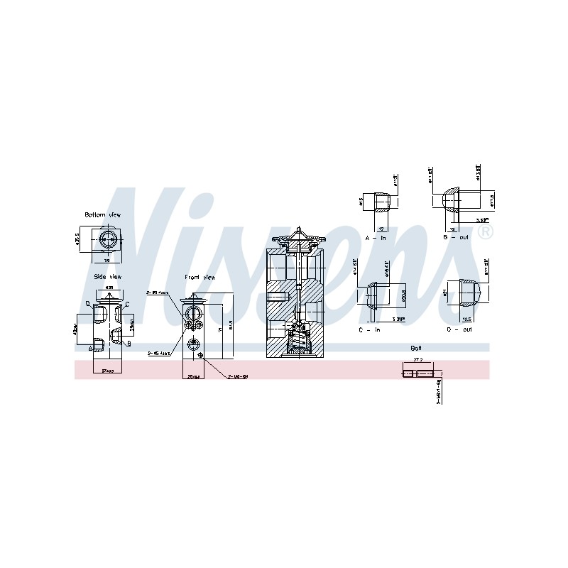Détendeur, climatisation Pour Ford Fiesta VI 1541406 8V5119849AA