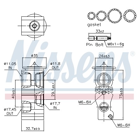 Détendeur, climatisation Pour Peugeot 308 II 1610527980