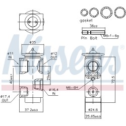 Détendeur, climatisation Pour Ford Galaxy Mondeo IV S-Max 1675329 9G9119849AA