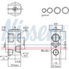 Détendeur, climatisation Pour VW T-Cross Audi A1 Skoda Fabia IV 2Q0816679A