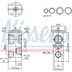 Détendeur, climatisation Pour VW T-Cross Audi A1 Skoda Fabia IV 2Q0816679A