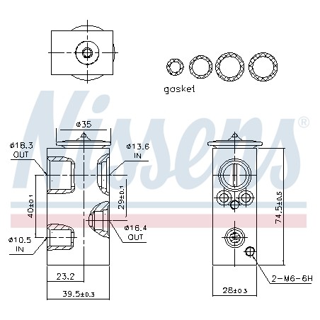 Détendeur, climatisation Pour Nissan Micra C+C III Note 92200AX00A