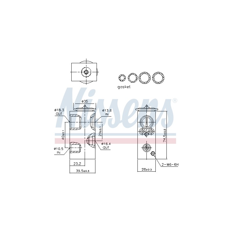 Détendeur, climatisation Pour Nissan Micra C+C III Note 92200AX00A