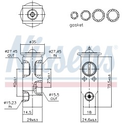 Détendeur, climatisation Pour Toyota Corolla Land Cruiser Prado Lexus GX LX RX