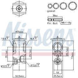 Détendeur, climatisation Pour Fiat Doblo Fiorino Tipo 77367988