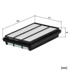 Filtre à Air Pour Renault Kadjar Nissan Qashqai II SUV 16546-HV80A
