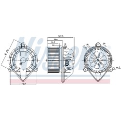 Pulseur d'Air Habitacle Pour Renault Opel Nissan Renault Trucks 7701048969