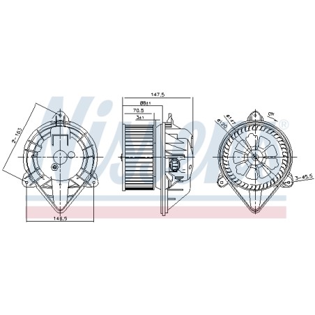 Pulseur d'Air Habitacle Pour Renault Opel Nissan Renault Trucks 7701048969