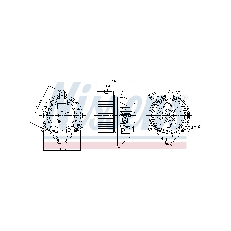 Pulseur d'Air Habitacle Pour Renault Opel Nissan Renault Trucks 7701048969