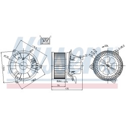 Pulseur d'Air Habitacle Pour Ford Focus Turnier Mondeo III Tourneo XS4H18456AC