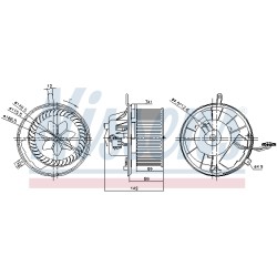 Pulseur d'Air Habitacle Pour VW Audi Seat Skoda 1K1820015L 1K1820015P 1K1820015Q
