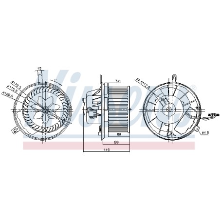 Pulseur d'Air Habitacle Pour VW Audi Seat Skoda 1K1820015L 1K1820015P 1K1820015Q