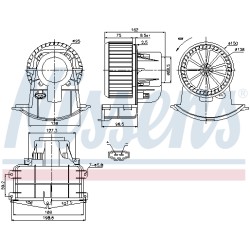 Pulseur d'Air Habitacle Pour VW California T5 T6 Multivan V VI 7E1819021A