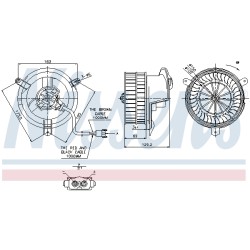 Pulseur d'Air Habitacle Pour MERCEDES 190