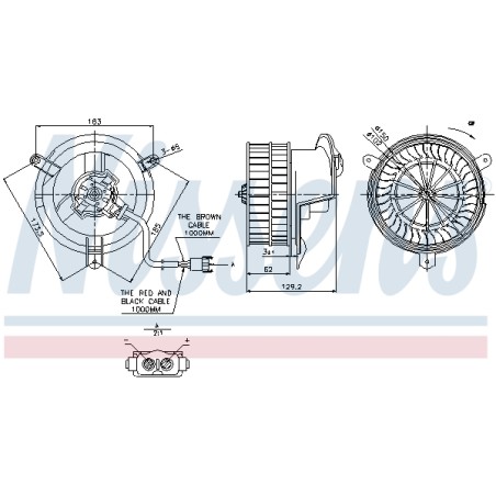 Pulseur d'Air Habitacle Pour MERCEDES 190