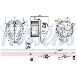 Pulseur d'Air Habitacle Pour VW LT 28-35 II 28-46 MERCEDES Sprinter