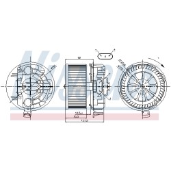 Pulseur d'Air Habitacle Pour Renault Grand Scénic II Megane 7701055135