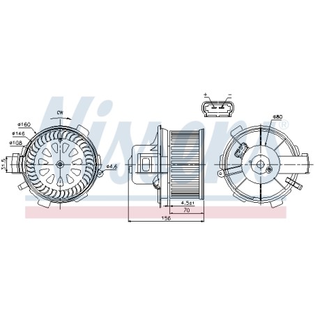 Pulseur d'Air Habitacle Pour Citroën Xsara Picasso 6441L5