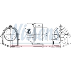 Pulseur d'Air Habitacle Pour Renault Clio II 7701047853 7701049076