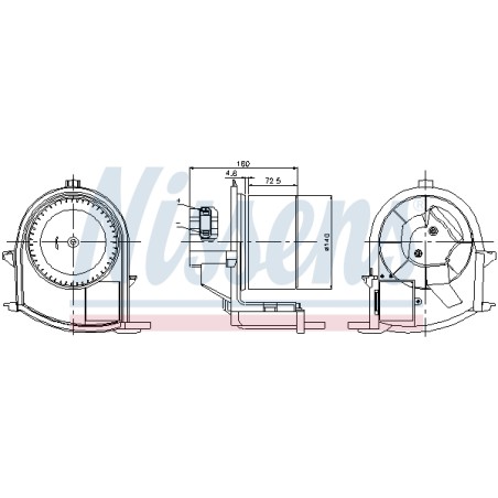 Pulseur d'Air Habitacle Pour Renault Clio II 7701047853 7701049076