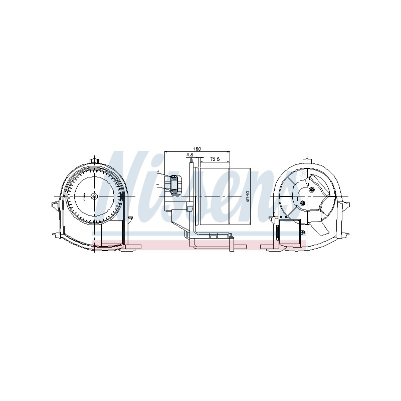 Pulseur d'Air Habitacle Pour Renault Clio II 7701047853 7701049076